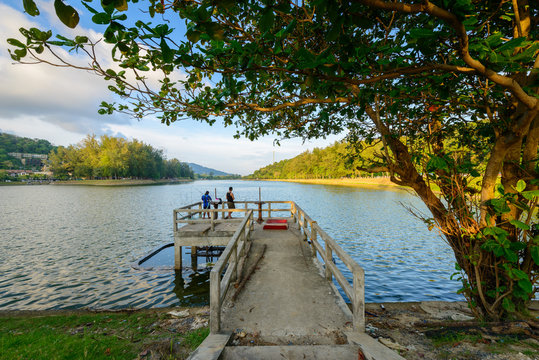 Nong harn Lagoon near Nai Harn Beach at Phuket province, Thailand