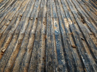 detail rusty metal texture on old truck for background