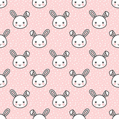 Rabbit Seamless Pattern