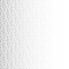 Binary code black and white background