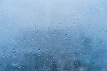 Rain water drop on windows