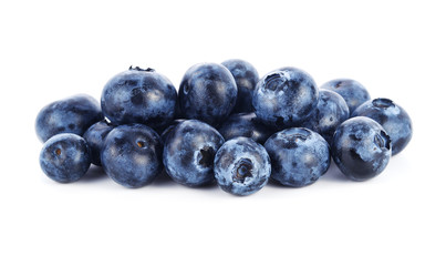 fresh blueberry fruits on white background © aoypanuwat