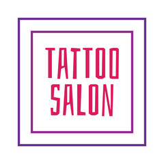 Fototapeta premium Tattoo salon logo template