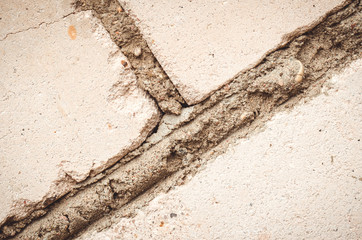 slanting wall from a brick/wall from a white brick as a background