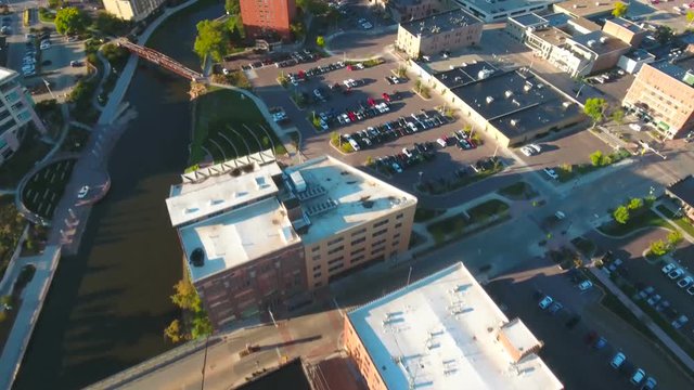 Aerial South Dakota Sioux Falls September 2016 4K