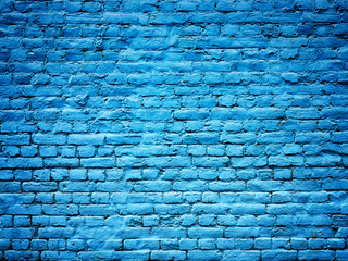 blue brick wall background texture for design, stone plate
