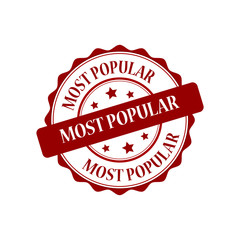 Most popular red stamp illustration