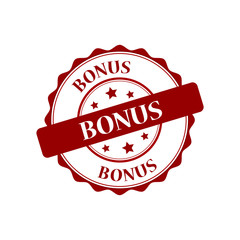 Obraz premium Bonus red stamp illustration