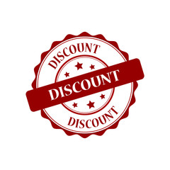 Obraz premium Discount red stamp illustration
