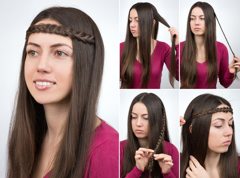 hairstyle braided hoop tutorial 