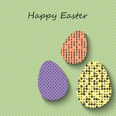 Happy Easter greeting banners. Eps10 Vector illustration