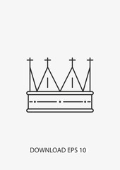 Crown icon, Vector