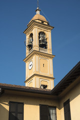 Fototapeta na wymiar Costa Lambro (Brianza, Italy): San Martino church