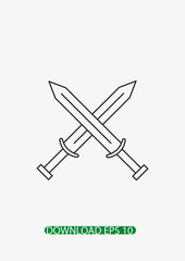 Sword icon, Vector