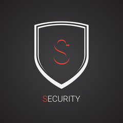 Vector security shield icon. Security concept
