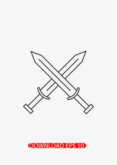 Sword icon, Vector