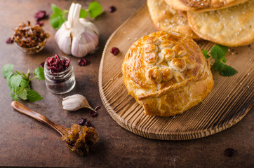 Puff pastry stuffed by camembert