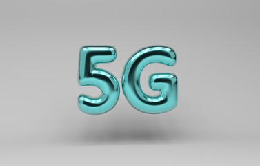 3d illustration of the 5th generation
