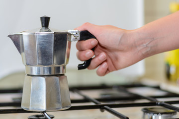 klassische italienische Kaffeekanne