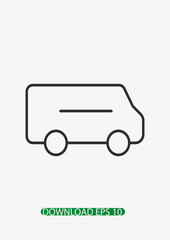 Van icon, Vector