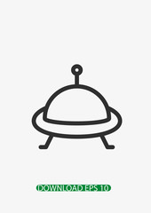 Ufo icon, Vector