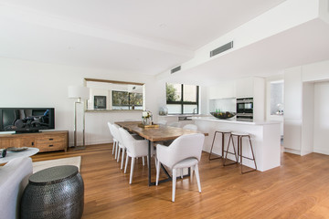 Beautiful, expensive kitchen with beautiful facades