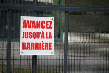 Panneau d'information