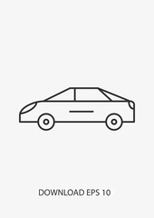 Car icon, Vector