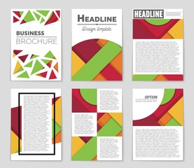 Abstract vector layout background set. For art template design, list, front page, mockup brochure theme style, banner, idea, cover, booklet, print, flyer, book, blank, card, ad, sign, sheet,, a4