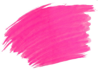 A fragment of the background in magenta tones painted with watercolors