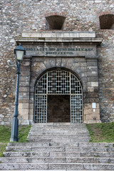 View to southern gates of Buda castle in Budapest, Hungary