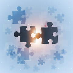 Puzzle Concept Background