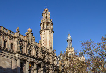 Obraz premium Passeig de Colom street in Barcelona