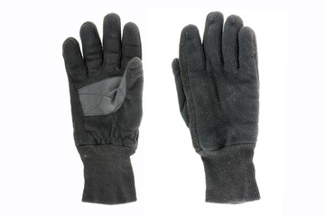 woolen gloves isolated on white background