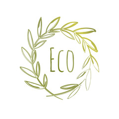 Handdrawn Eco Label