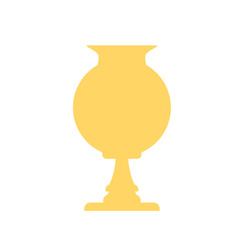 Gold soccer or football cup icon illustration