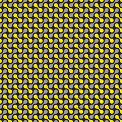 Interlocking pattern yellow black2