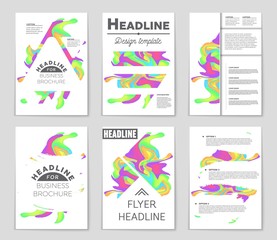 Abstract vector layout background set. For art template design, list, front page, mockup brochure theme style, banner, idea, cover, booklet, print, flyer, book, blank, card, ad, sign, sheet,, a4.