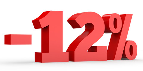 Minus twelve percent. Discount 12 %.