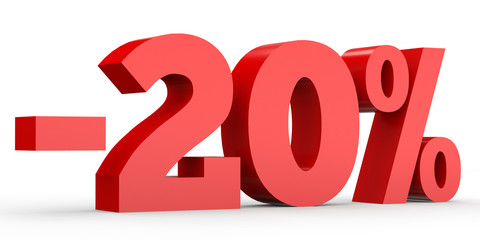 Minus twenty percent. Discount 20 %.