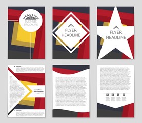 Abstract vector layout background set. For art template design, list, front page, mockup brochure theme style, banner, idea, cover, booklet, print, flyer, book, blank, card, ad, sign, sheet,, a4