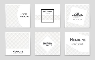 Fototapeta premium Abstract vector layout background set. For art template design, list, front page, mockup brochure theme style, banner, idea, cover, booklet, print, flyer, book, blank, card, ad, sign, sheet,, a4