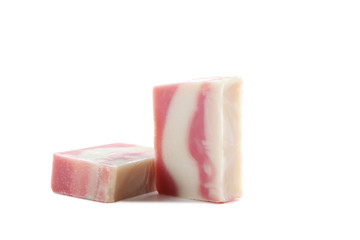 Dry soap isolated on a white background