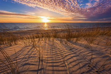 The beauty of the sunset dune