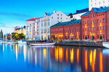 Fototapeta na wymiar Old Town in Helsinki, Finland