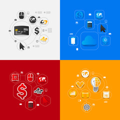 business sticker infographic