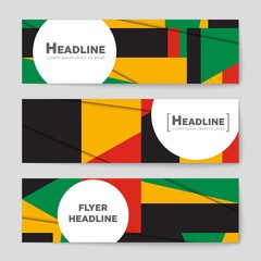 Fototapeta premium Abstract vector layout background set. For art template design, list, page, mockup brochure theme style, banner, idea, cover, booklet, print, flyer, book, blank, card, ad, sign, sheet,, a4