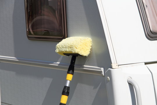 Wohnwagen waschen