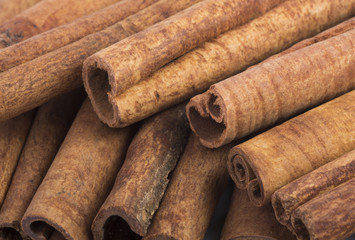 Cinnamon sticks closeup