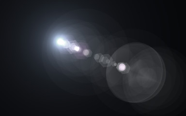 Lens Flare heavy white glow star